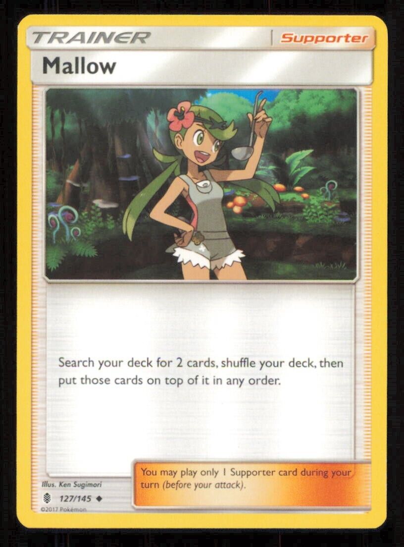 MALLOW 127/145 POKEMON CARD ENGLISH SM GUARDIANS RISING TRAINER UNCOMMON NM