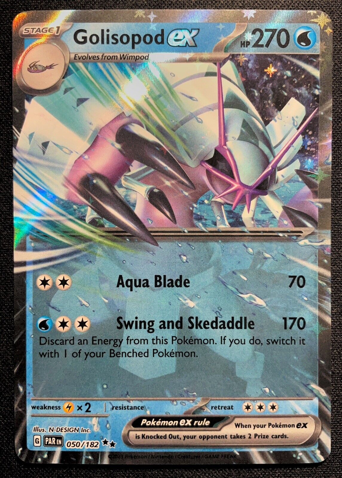 Golisopod Ex 050/182 - NM - Pokemon - Paradox Rift
