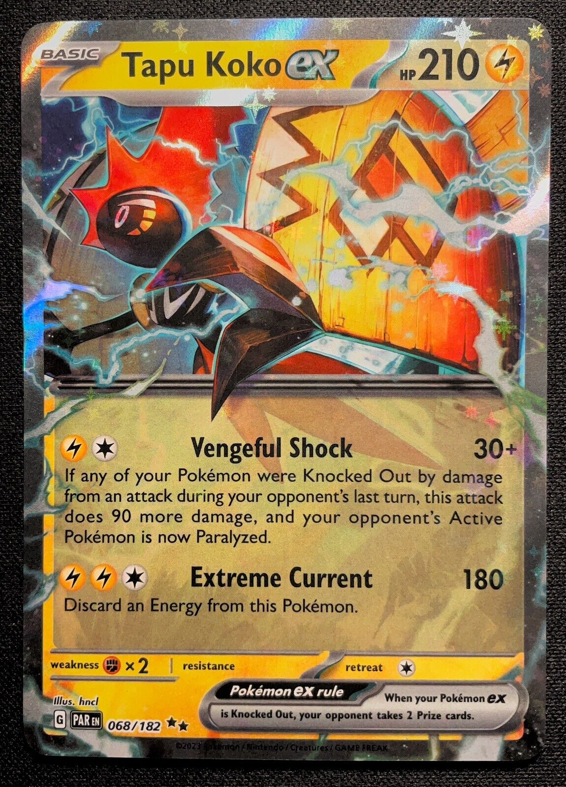 Pokemon Paradox Rift - Tapu Koko ex 068/182