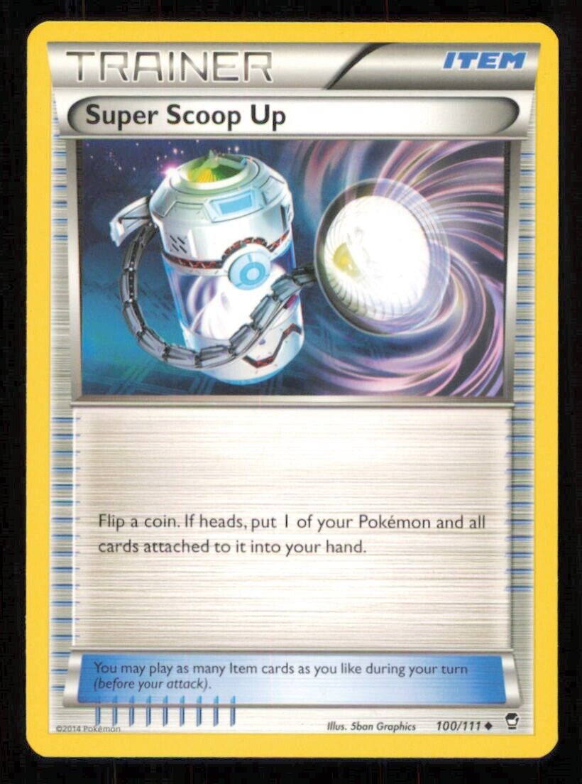 SUPER SCOOP UP 100/111 POKEMON CARD ENGLISH XY FURIOUS FISTS TRAINER LP