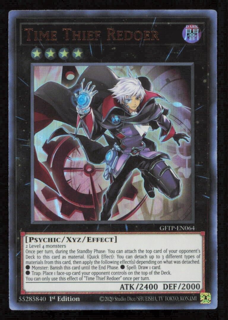 TIME THIEF REDOER GFTP-EN064 YUGIOH CARD ENGLISH HOLO ULTRA RARE 1st ED NM