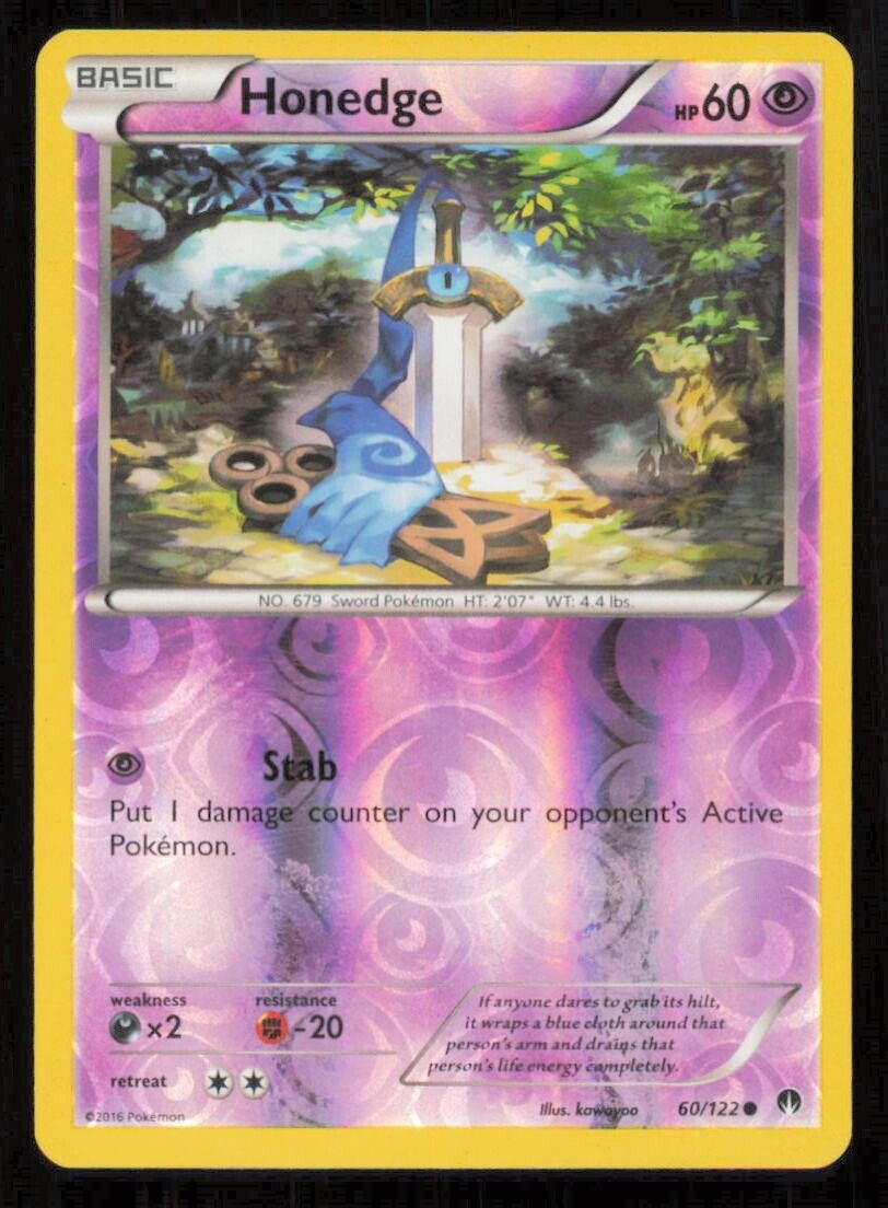 HONEDGE 60/122 POKEMON CARD ENGLISH XY BREAKPOINT COMMON REVERSE PLAYED
