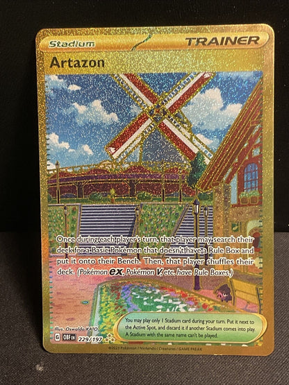 Pokémon TCG Artazon SV03: Obsidian Flames 229/197 Holo Hyper Rare