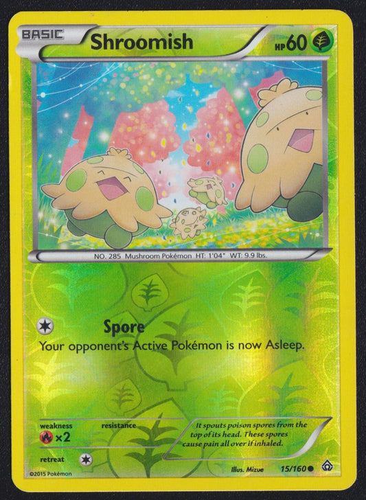 Shroomish 15/160 - POKEMON CARD JAPANESE XY PRIMAL CLASH REVERSE HOLO - PLAYED