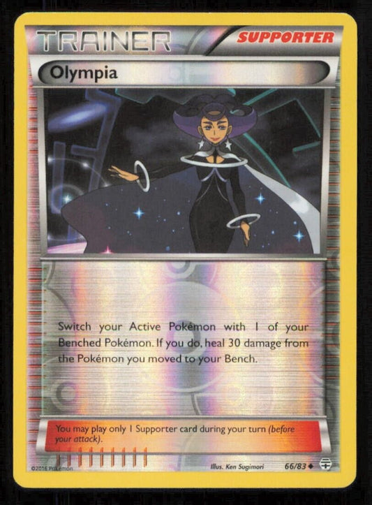 OLYMPIA 66/83 POKEMON CARD ENGLISH XY GENERATIONS REVERSE TRAINER LP