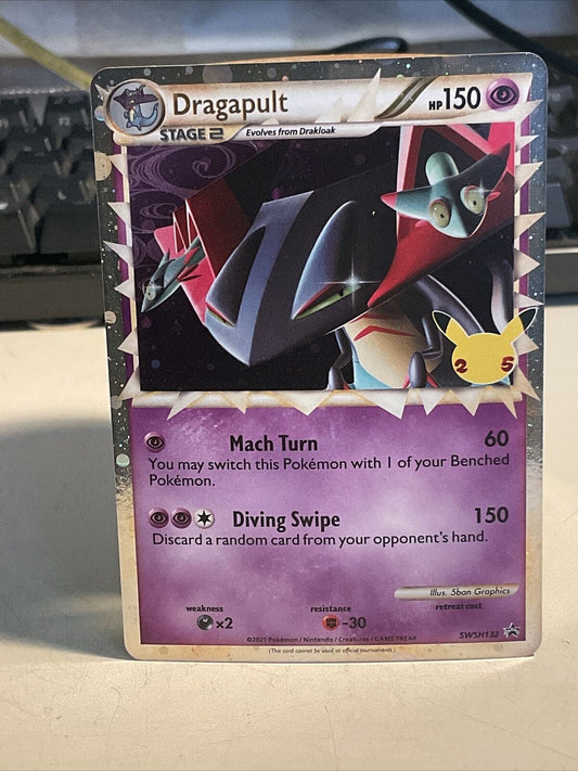 Pokémon TCG Dragapult Prime SWSH Black Star Promo SWSH132 Promo