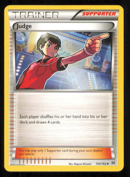 JUDGE 143/162 POKEMON CARD ENGLISH XY BREAKTHROUGH TRAINER LP