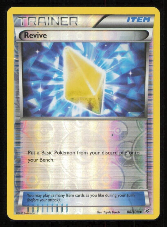 Revive 88/108 POKEMON CARD ENGLISH XY ROARING SKIES TRAINER REVERSE - DAMAGED