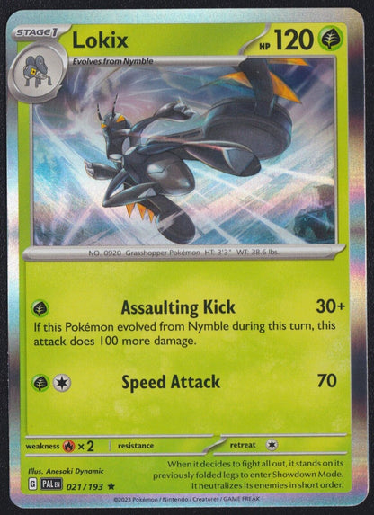 Lokix Scarlet & Violet - Paldea Evolved 021/193 Holo Holo Rare - PLAYED