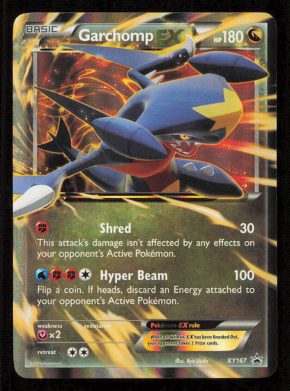 GARCHOMP EX XY167 POKEMON CARD ENGLISH XY BLACK STAR PROMO HOLO LP