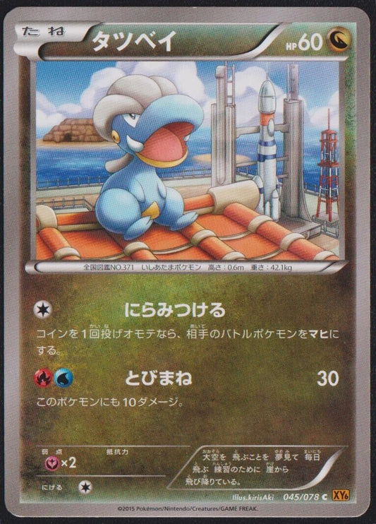 Bagon 045/078 C POKEMON CARD JAPANESE XY6 EMERALD BREAK COMMON - PLAYED