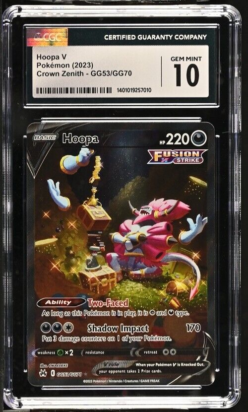 Hoopa V GG53/GG70 CGC 10 POKEMON CARD ENGLISH CROWN ZENITH FULL ART PSA/BGS