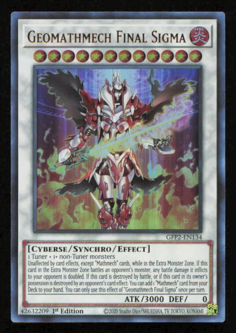 GEOMATHMECH FINAL SIGMA GFP2-EN134 YUGIOH CARD ENGLISH HOLO ULTRA RARE NM