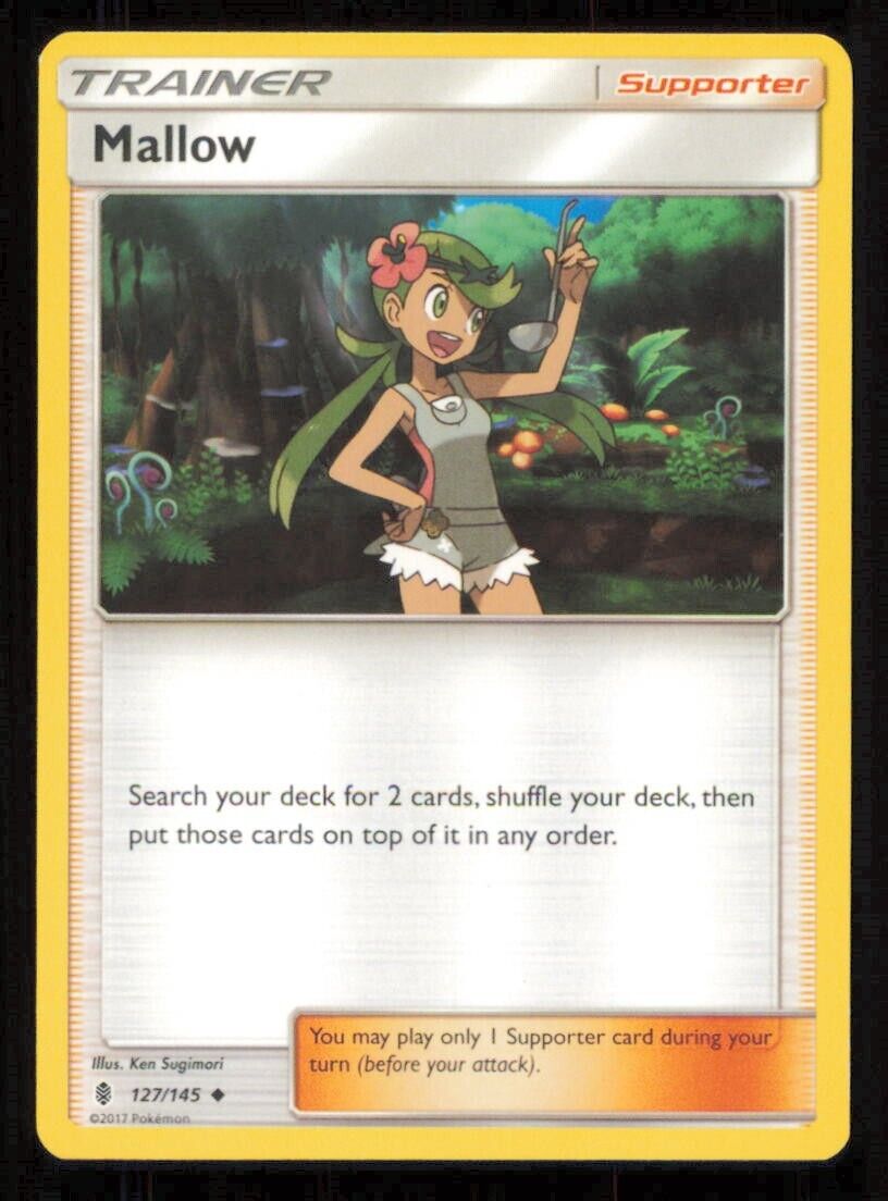 MALLOW 127/145 POKEMON CARD ENGLISH SM GUARDIANS RISING TRAINER UNCOMMON  NM