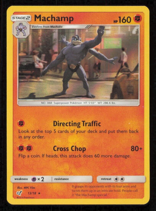 Machamp 13/18 POKEMON CARD ENGLISH SM DETECTIVE PIKACHU 2019 HOLO RARE NM