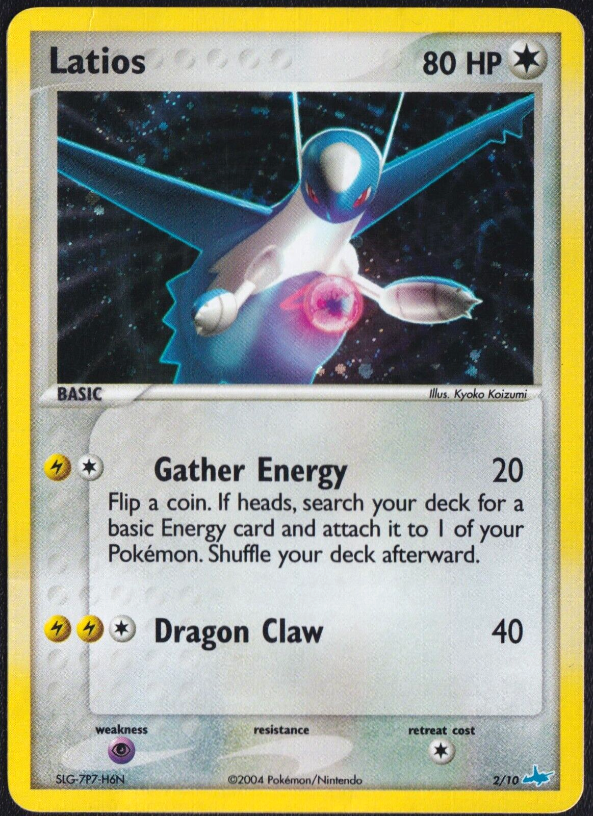 Latios 2/10 - POKEMON CARD ENGLISH TRAINER KIT HOLO RARE - DAMAGED