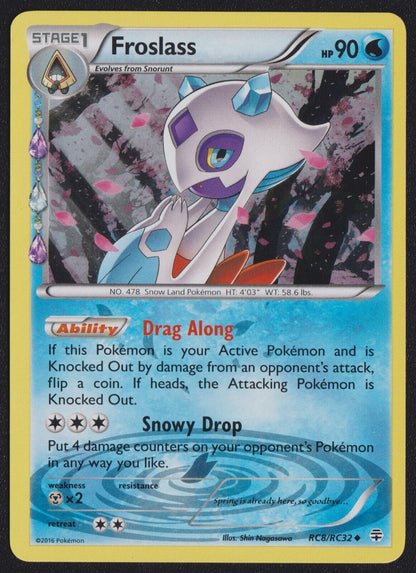 Froslass RC8/RC32  POKEMON CARD ENGLISH XY GENERATIONS HOLO UNCOMMON RADIANT