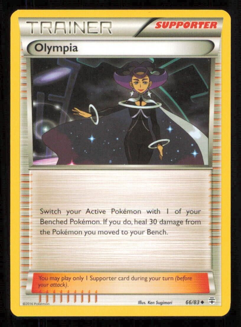 OLYMPIA 66/83 POKEMON CARD ENGLISH XY GENERATIONS TRAINER UNCOMMON  NM