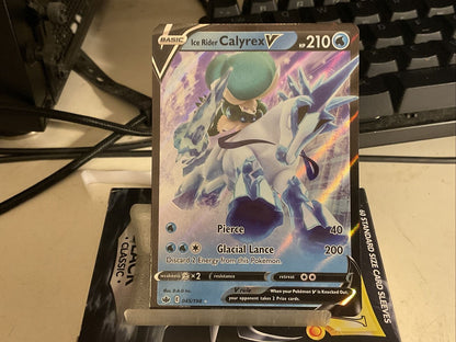 Pokémon TCG Ice Rider Calyrex V Chilling Reign 045/198 Holo Ultra Rare