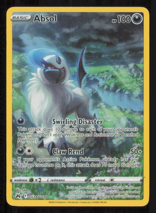 ABSOL GG16/GG70 AR POKEMON ENGLISH SWSH CROWN ZENITH FULL ART RARE HOLO LP