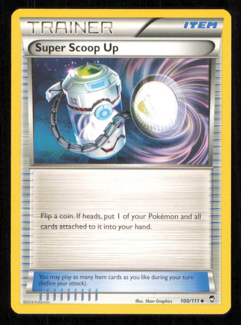 SUPER SCOOP UP 100/111 POKEMON CARD ENGLISH XY FURIOUS FISTS TRAINER  LP