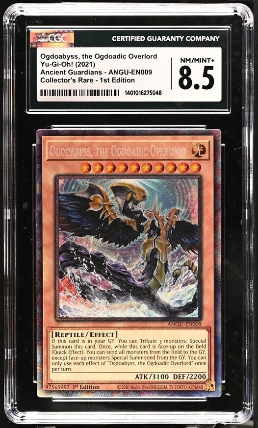 Ogdoabyss, The Ogdoadic Overlord ANGU-EN009 Collector Rare 1st Ed CGC 8.5 YUGIOH