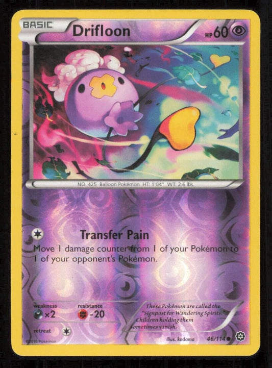 DRIFLOON 46/114 POKEMON CARD ENGLISH XY STEAM SIEGE COMMON REVERSE LP