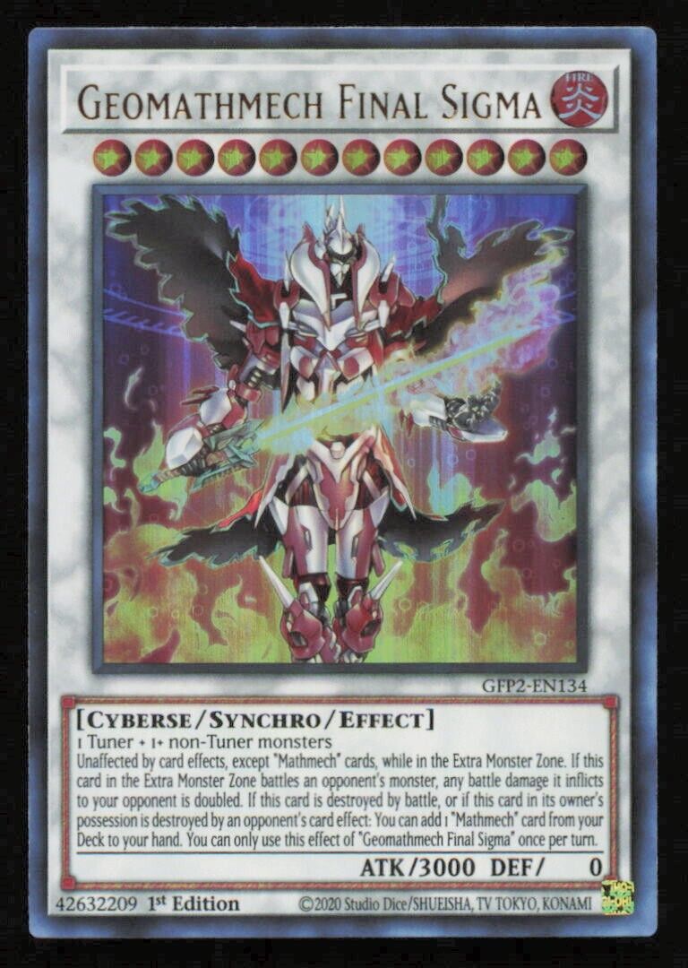 GEOMATHMECH FINAL SIGMA GFP2-EN134 YUGIOH CARD ENGLISH HOLO ULTRA RARE NM