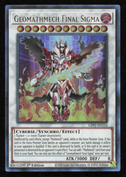 GEOMATHMECH FINAL SIGMA GFP2-EN134 YUGIOH CARD ENGLISH HOLO ULTRA RARE NM