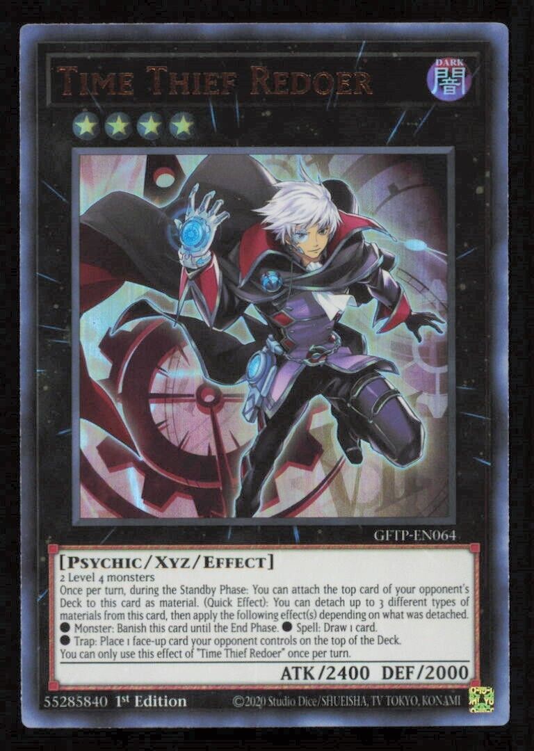 TIME THIEF REDOER GFTP-EN064 YUGIOH CARD ENGLISH HOLO ULTRA RARE 1st ED NM 