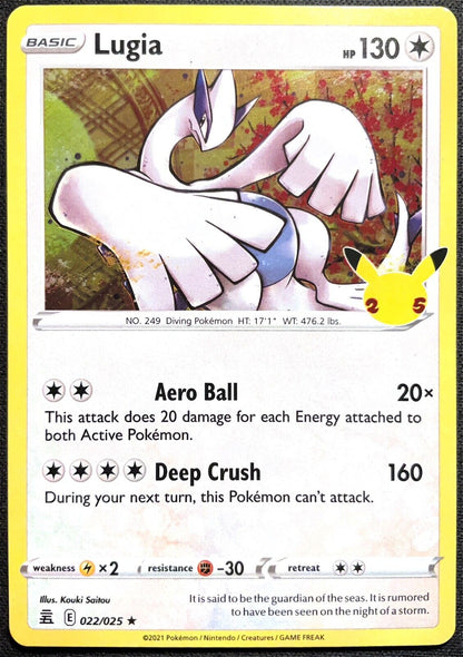 Pokémon TCG Lugia Celebrations 022/025 Holo Holo Rare