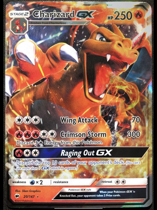 Pokémon TCG Charizard GX Burning Shadows 20/147 Holo Ultra Rare