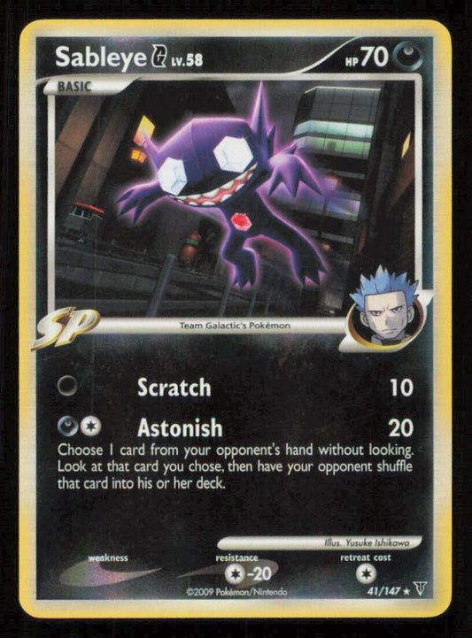 SABLEYE G lv.58 41/147 POKEMON CARD ENGLISH PT SUPREME VICTORS REVERSE HOLO MP