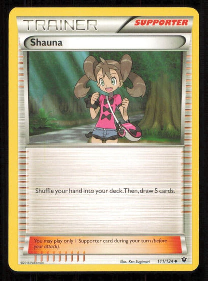 SHAUNA 111/124 POKEMON CARD ENGLISH XY GENERATIONS UNCOMMON TRAINER LP