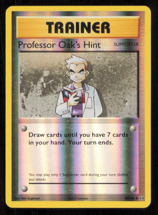 PROFESSOR OAK"S HINT 84/108 POKEMON CARD ENGLISH XY EVOLUTIONS REVERSE 