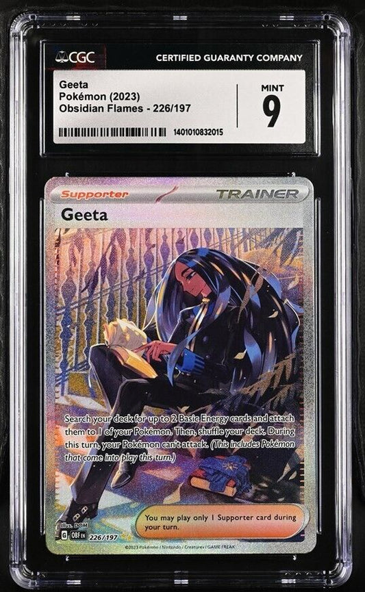 Geeta 226/197 CGC 9 MINT Obsidian Flames SIR POKEMON CARD GRADED ENGLISH