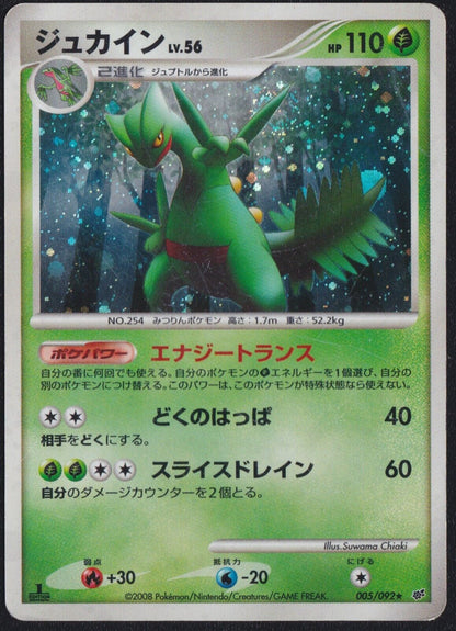 Sceptile 005/092 POKEMON CARD JAPANESE DPS STORMFRONT HOLO RARE